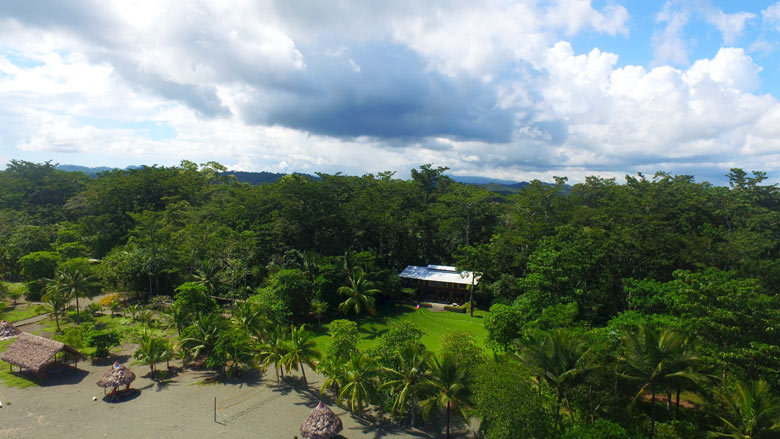 Iguana Lodge in Osa Peninsula - aerial view