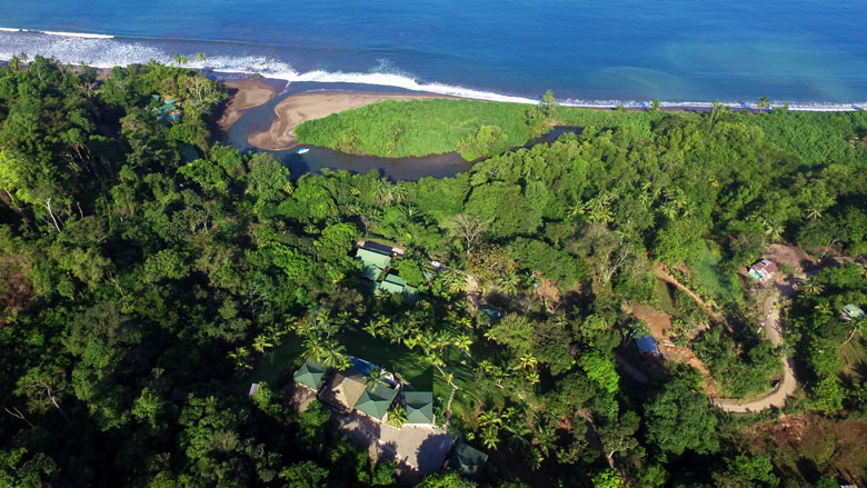 tranquilo lodge aerial view
