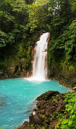 Rio Celeste waterfall