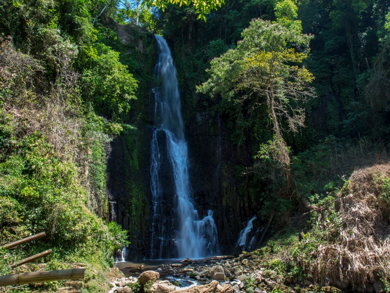 The first Los Chorros waterfalls