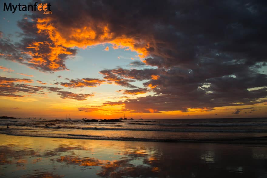 Things to do in Tamarindo - watch the sunset on the beach