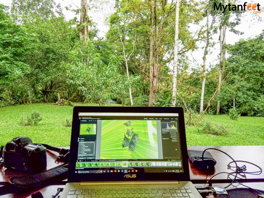 digital nomad in costa rica - working in the jungle