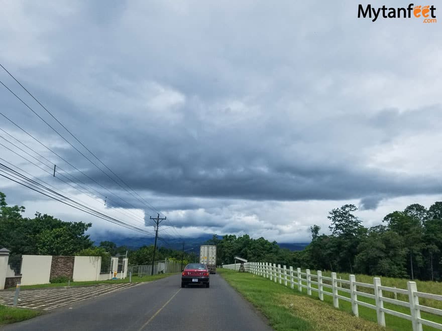 Driving from San Jose to La Fortuna