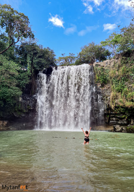 Costa Rica waterfall in Guanacaste