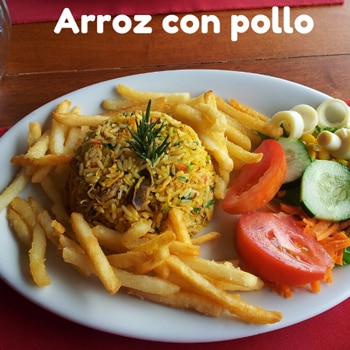 Costa Rican rice with chicken