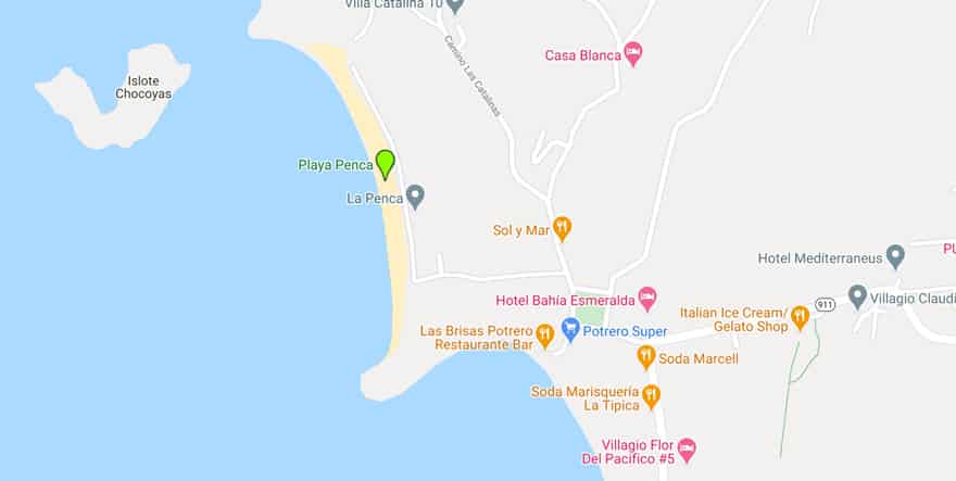 playa-penca-beach-map