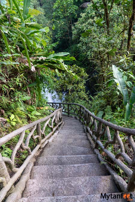 la paz waterfall gardens steps and trail